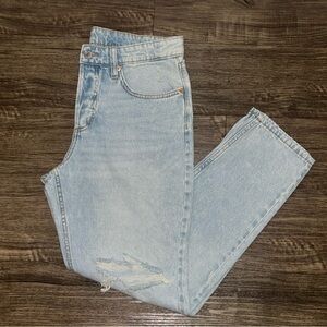 WOMENS H&M LOW WAIST BOYFRIEND JEANS